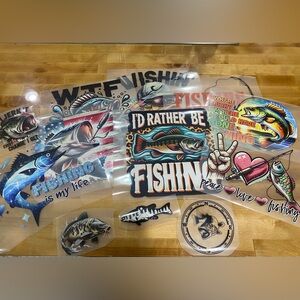 12 Direct-to-film (DTF) decals